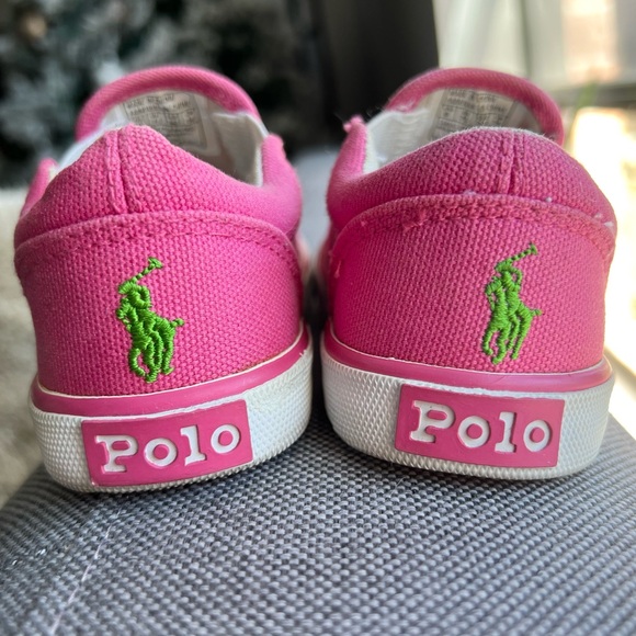 Polo Ralph Lauren toddlers fuchsia slip on size 8 - Picture 4 of 14